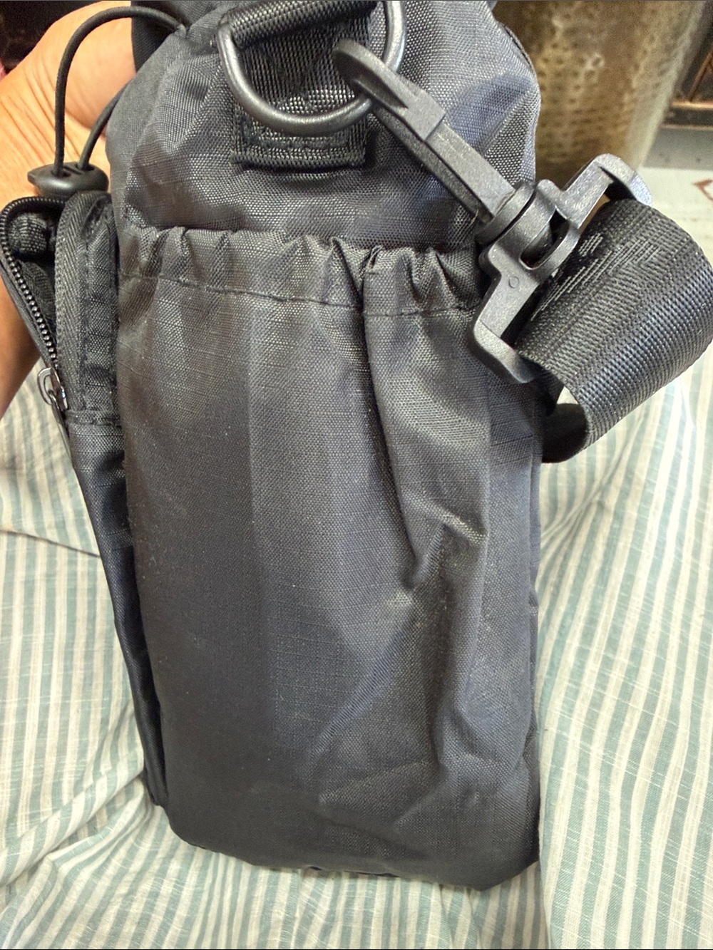 AVEDA Sling-Black Ripstop Drawstring Bag - Picture 8 of 11